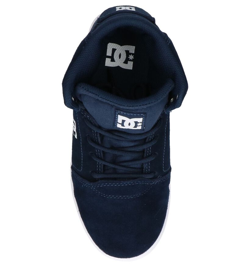 DC Shoes Baskets de skate en Bleu foncé en daim (207908)