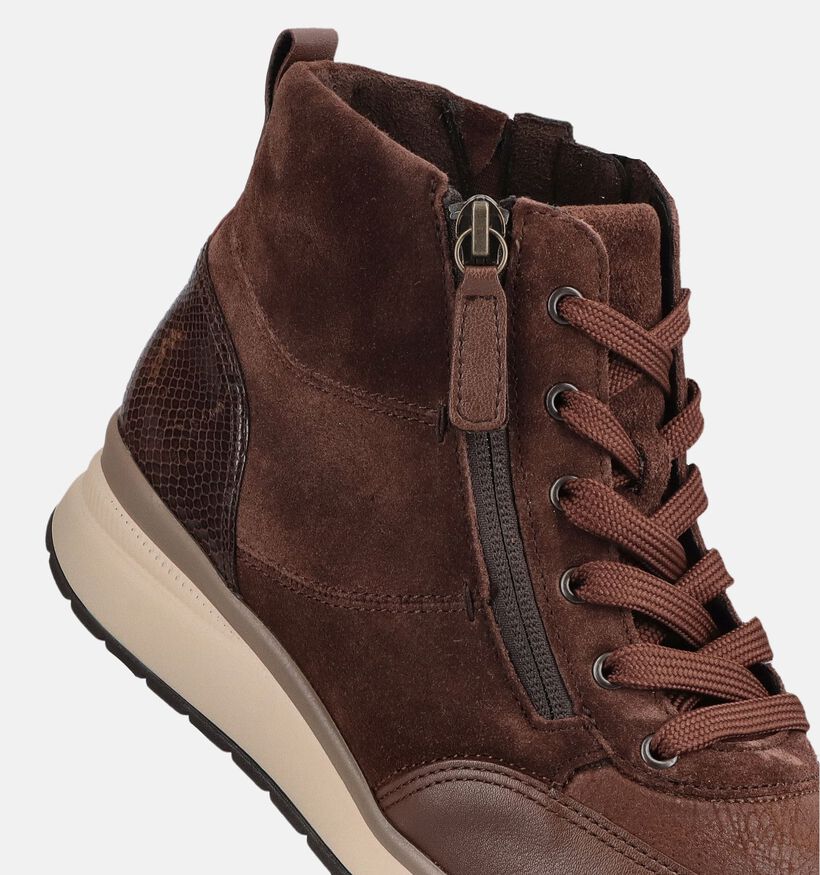 Gabor Bottines en Marron pour femmes (380086) - pour semelles orthop&eacute;diques
