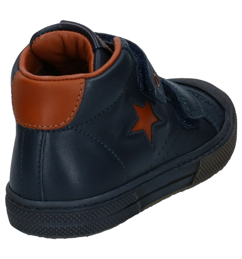 STONES and BONES Rosti Chaussures à velcro en Bleu pour garçons (313880) - pour semelles orthopédiques