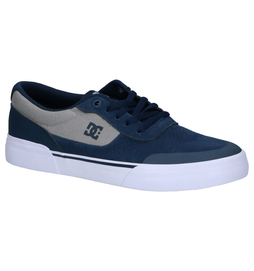DC Shoes Switch Plus Blauwe Skateschoenen in daim (254817)