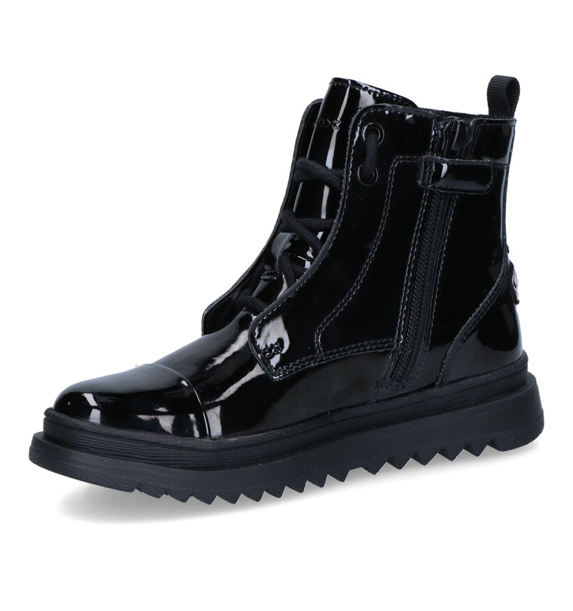 Geox Gillyjaw Bottines en Noir en simili cuir (317650)
