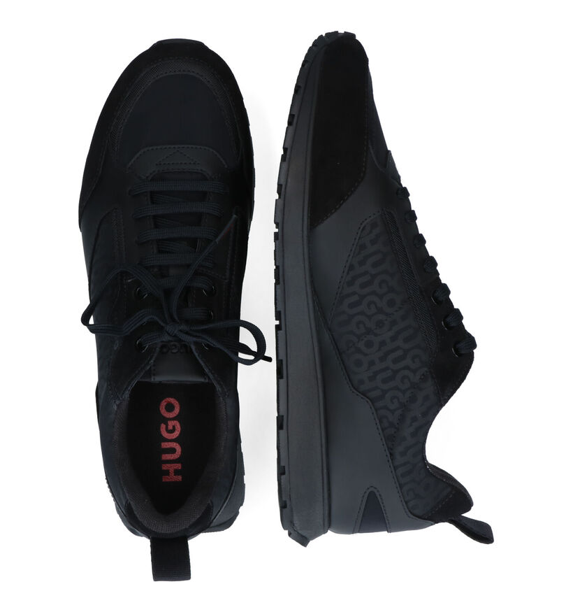 Hugo Icelin Runn Baskets en Noir pour hommes (311058) - pour semelles orthopédiques