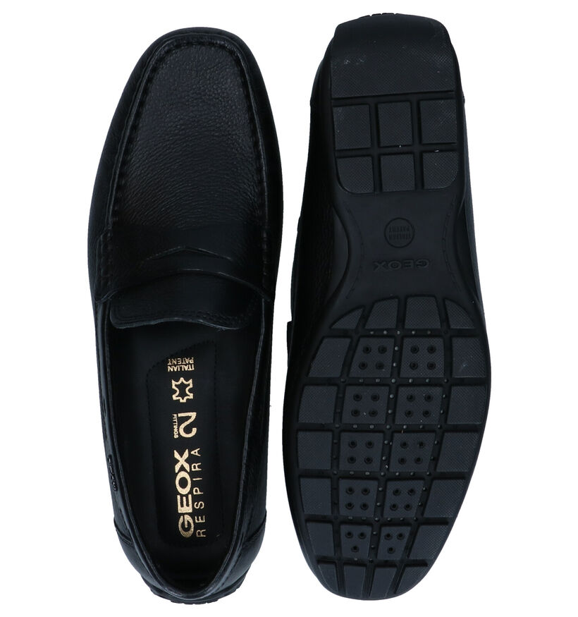 Geox Moner Mocassins en Noir en cuir (279093)
