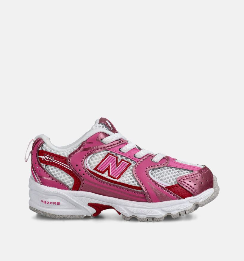 New Balance I530 Baskets basses en Rose pour filles (366204) - pour semelles orthop&eacute;diques