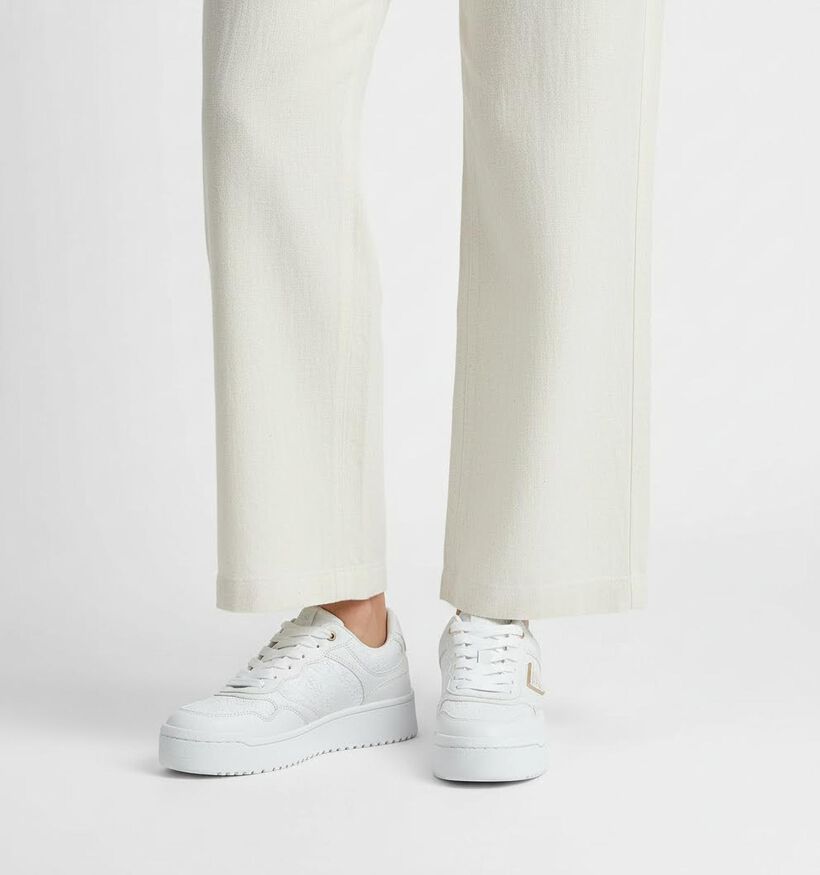 Guess Miram Baskets habillées en Blanc pour femmes (366541) - pour semelles orthopédiques