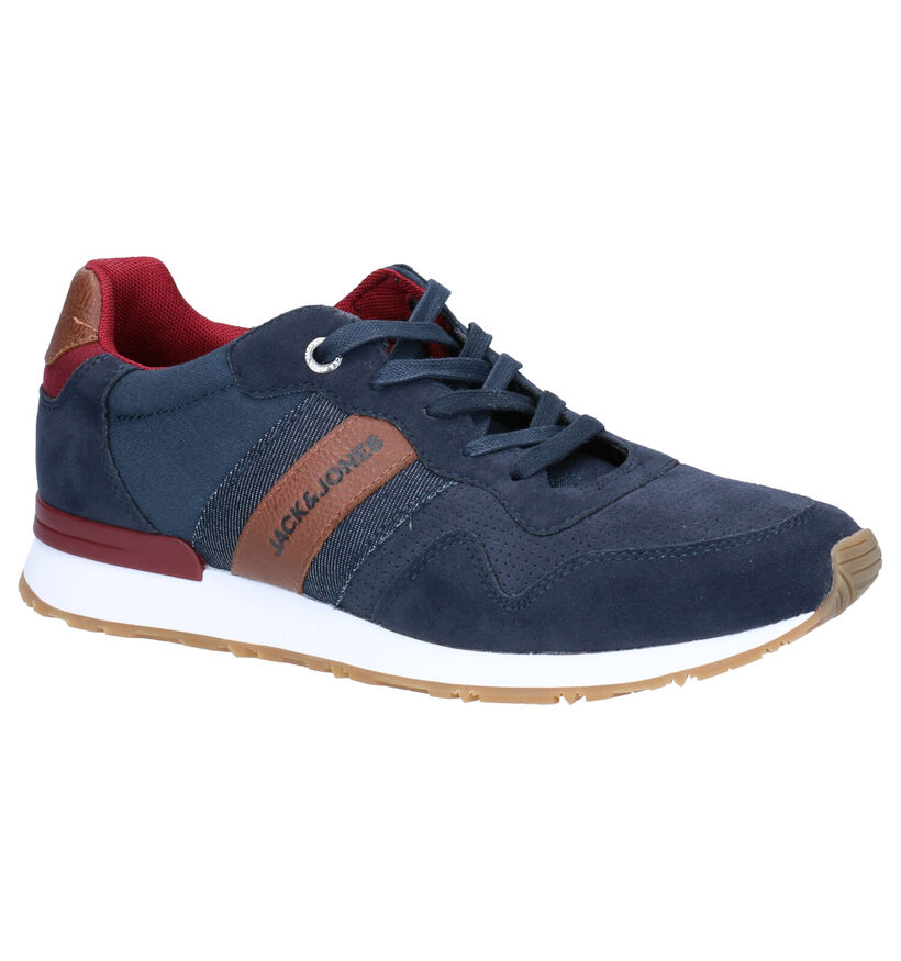 Jack & Jones Stellar Blauwe Sneakers in kunstleer (286413)