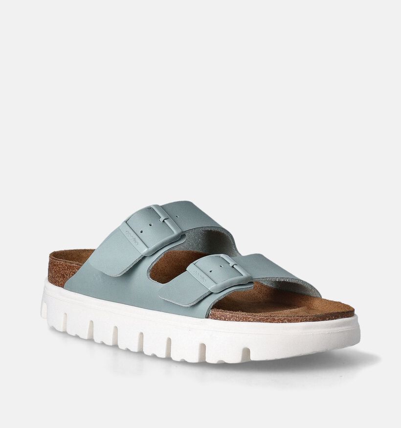 Birkenstock Arizona Pap Chunky Nu-pieds en Vert Khaki pour femmes (350874)