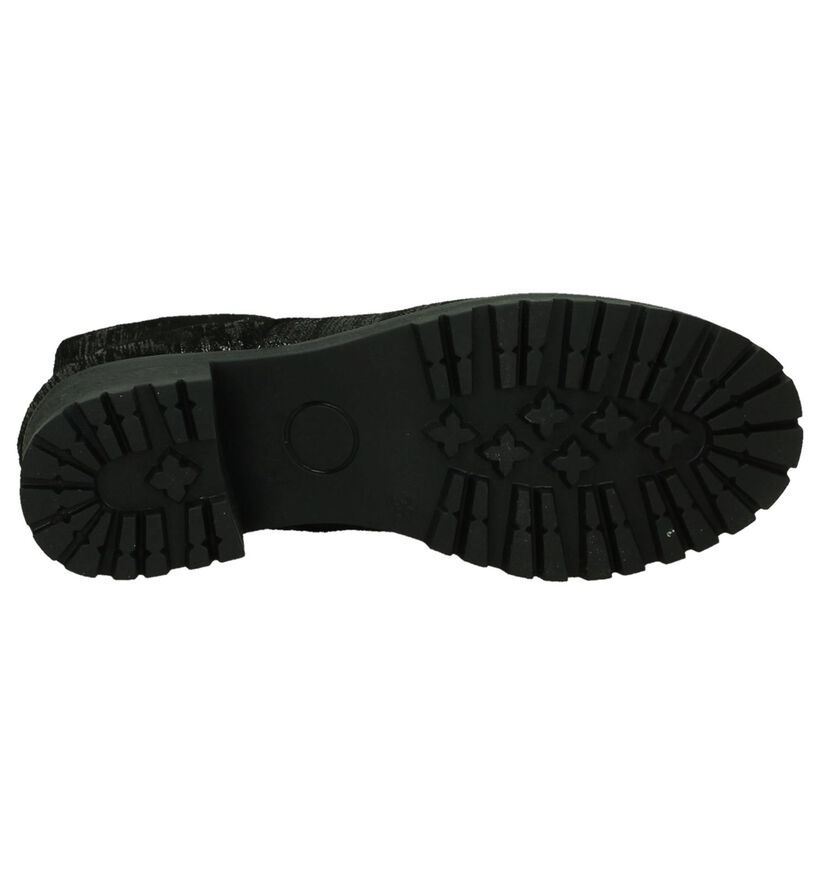 Stoere Zwarte Via Roma Boots in leer (206132)