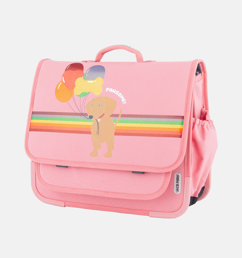 Jack Piers Dog Paris Large Roze Boekentas voor meisjes (361413)