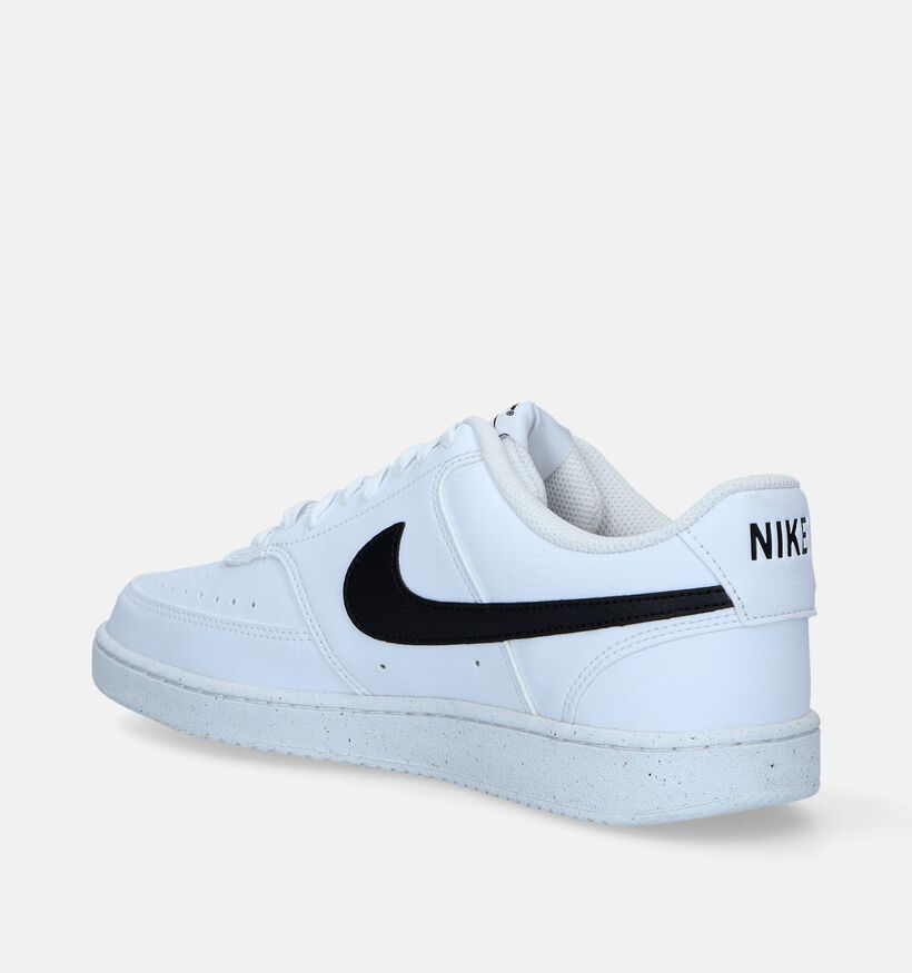 Nike Court Vision Low Next Nature Witte Sneakers voor heren, jongens (340390)