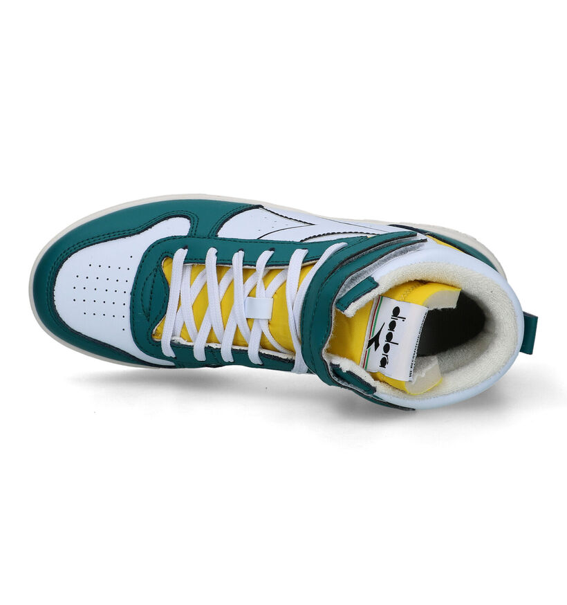 Diadora Magic Basket MID GS Witte Sneakers voor jongens, meisjes (336222)
