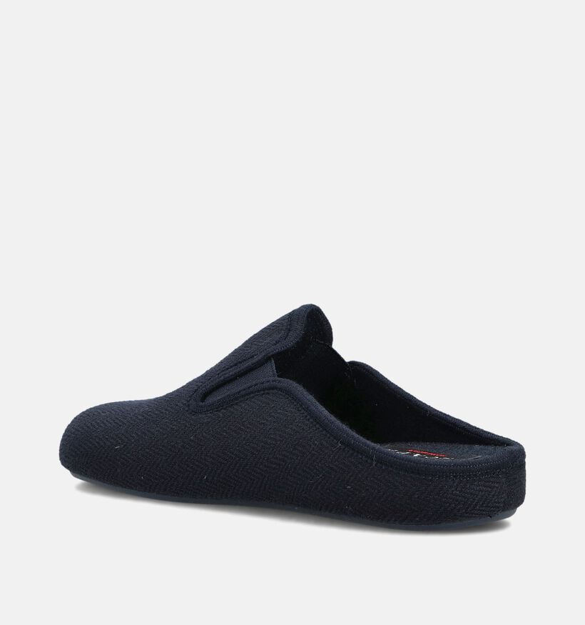 Scapa Donkerblauwe Open Pantoffels voor heren (381012) - geschikt voor steunzolen