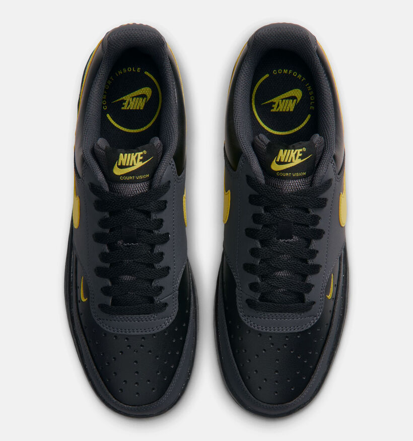 Nike Court Vision Low Next Nature Baskets en Gris fonc&eacute; pour hommes (380984)