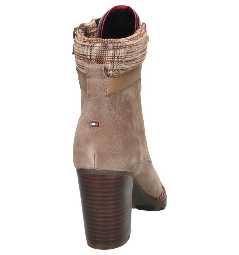 Tommy Hilfiger Bottillons en Taupe en daim (201776)