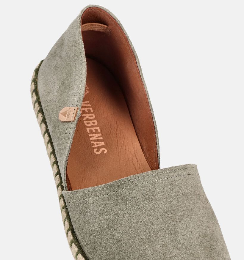 Verbenas Carmen Chaussures &agrave; enfiler en Vert kaki pour femmes (370094)