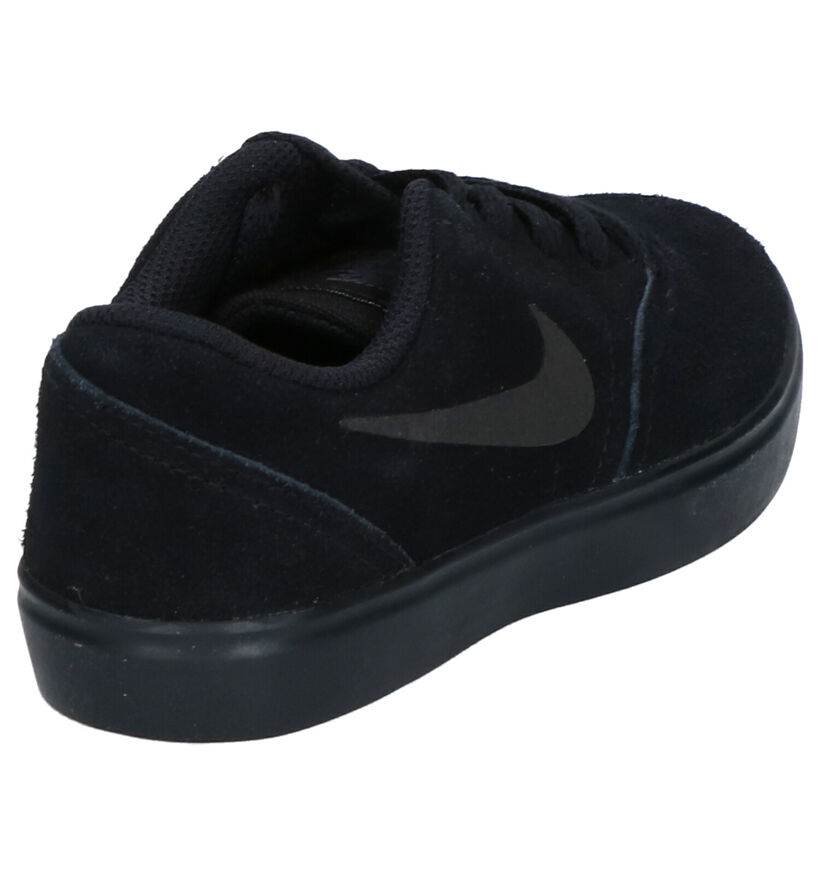 Nike SB Check Baskets en Noir en daim (254086)