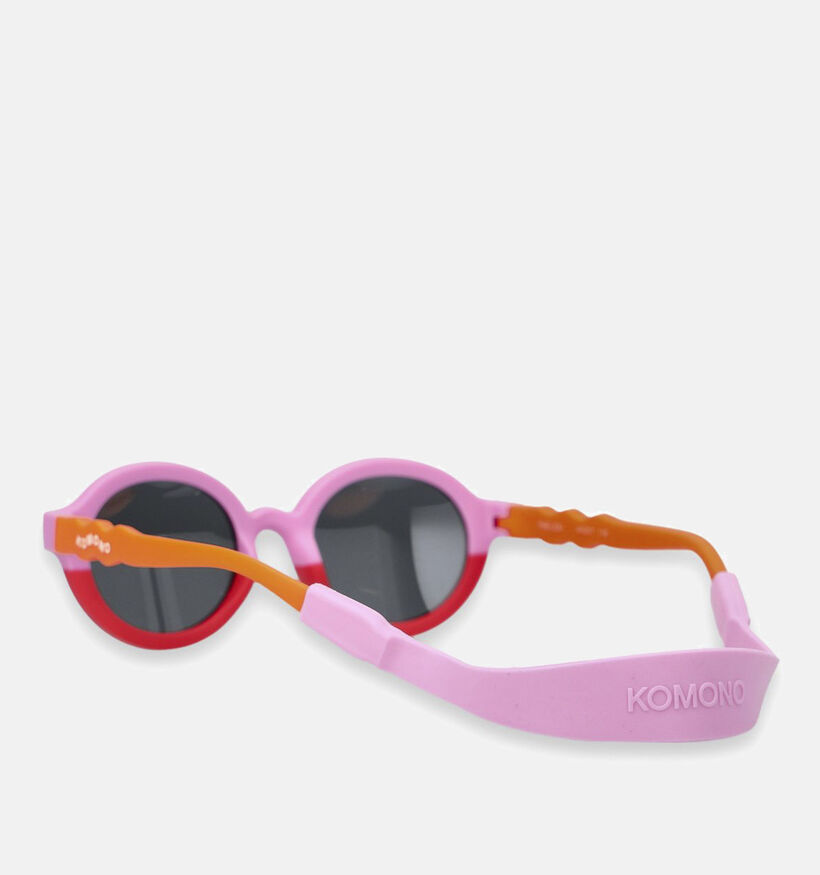Komono Lou Taffy Triplets Lunettes de soleil en Rose/Rouge pour filles (371557)