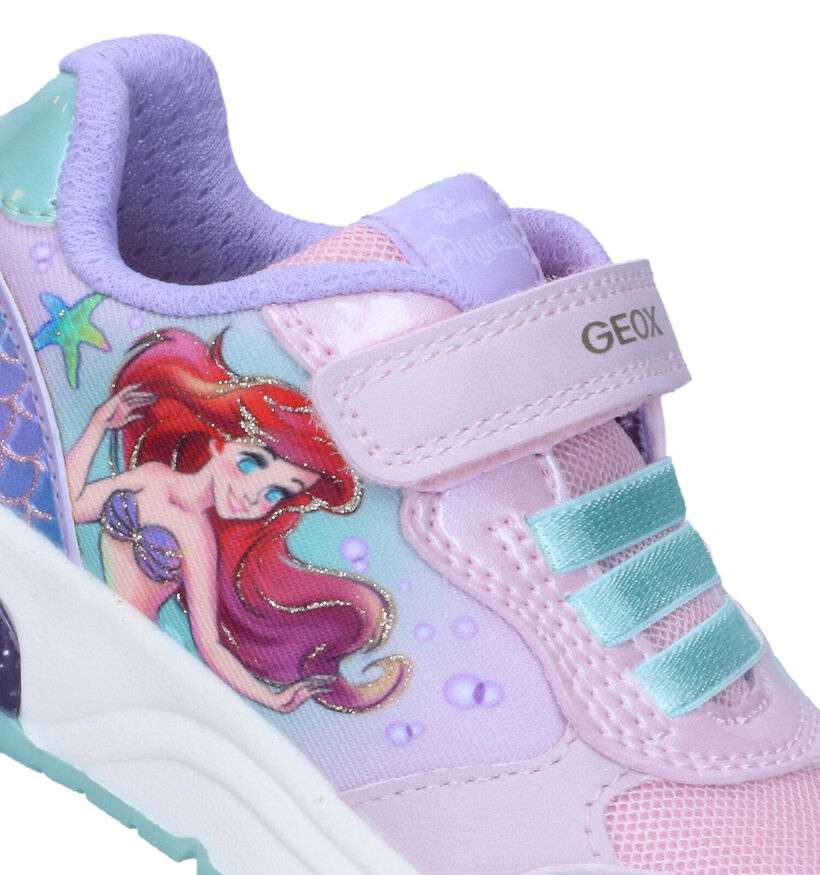 Geox Disney Princess Ariel Roze Sneakers voor meisjes (321566) - geschikt voor steunzolen