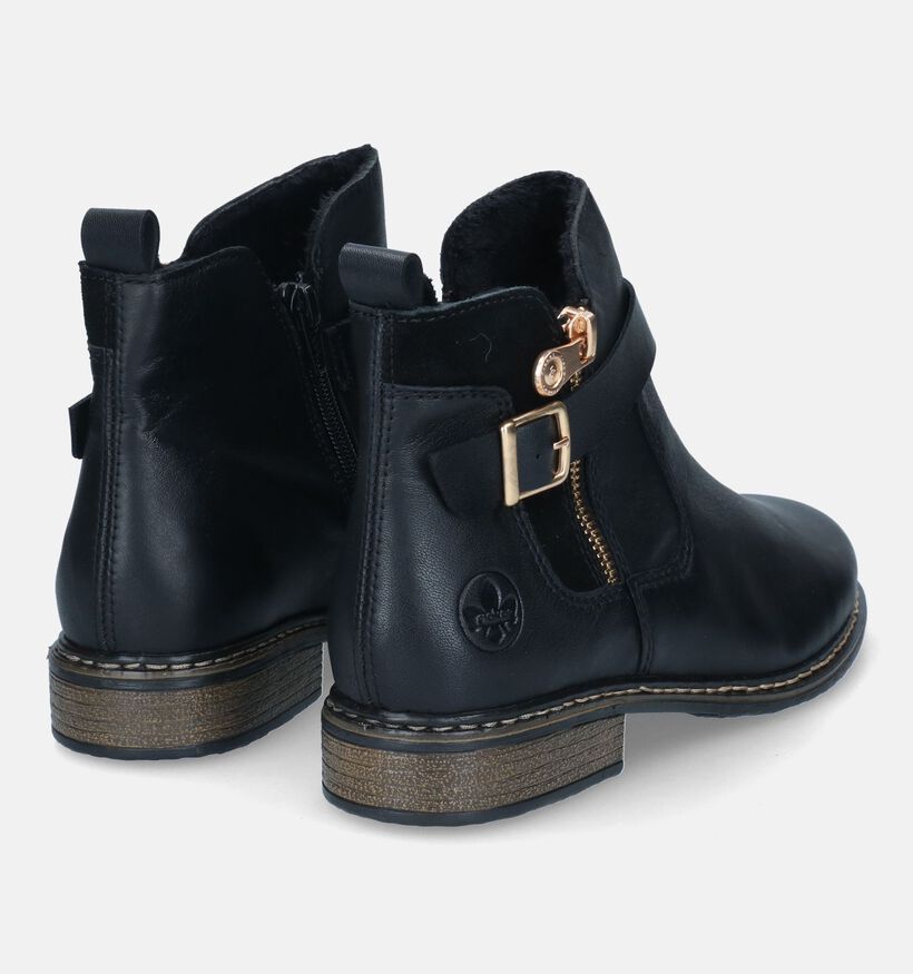 Rieker Bottines plates en Noir pour femmes (315751)