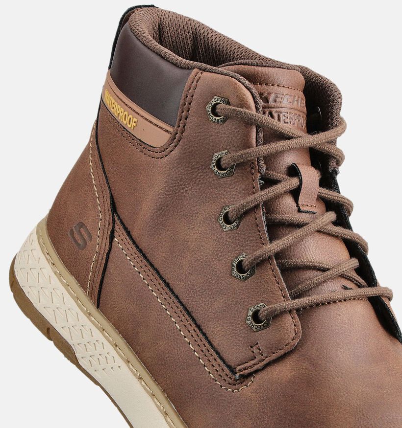 Skechers Garlan Bruine Veterboots voor heren (360863)