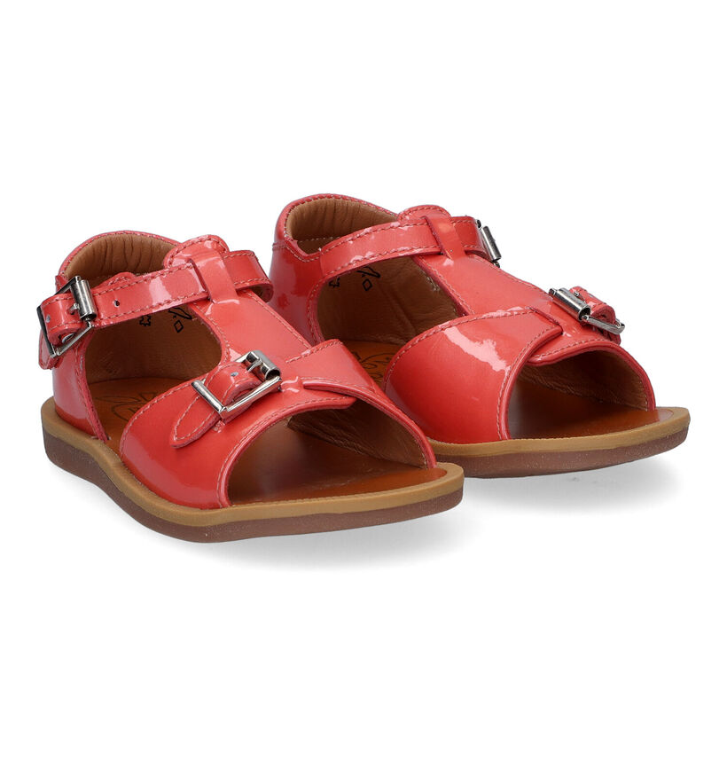 Pom d'Api Poppy Buckle Sandales en Rose pour filles (322871)