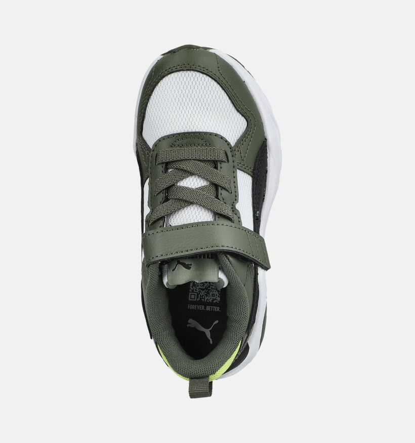Puma Trinity 2 LT Baskets basses en Vert pour gar&ccedil;ons (375565) - pour semelles orthop&eacute;diques
