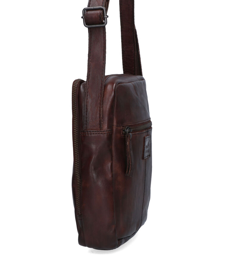 Bear Design Cognac Schoudertas in leer (329783)