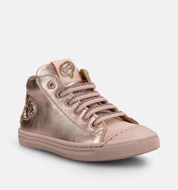STONES and BONES Mid Boots Cognac/Roze