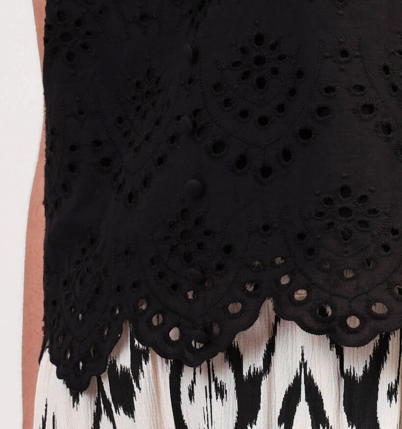 Pieces Vilde Zwart Topje voor dames (351106)