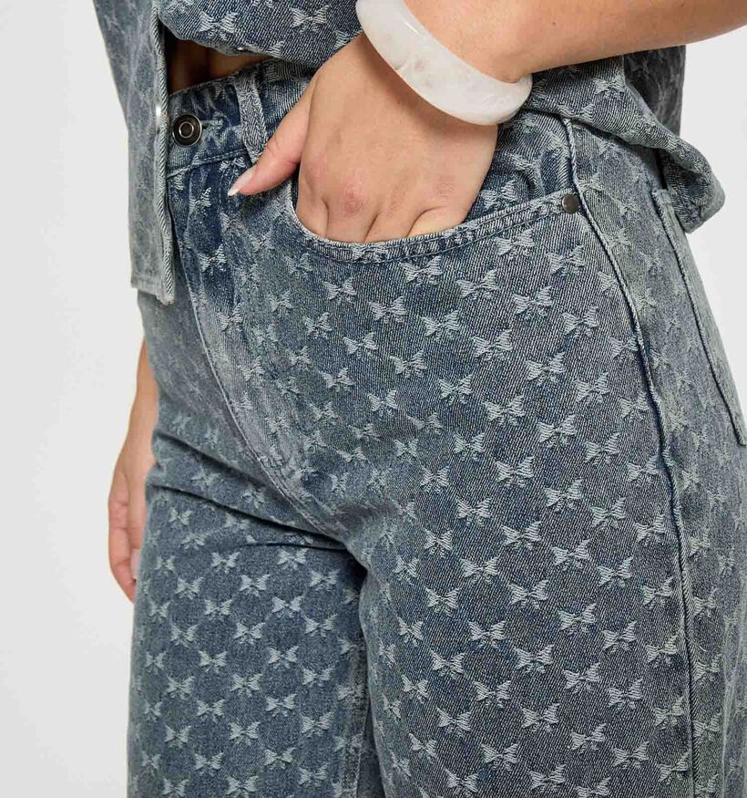 Minus Sienne Bows Jeans en Bleu pour femmes (366698)