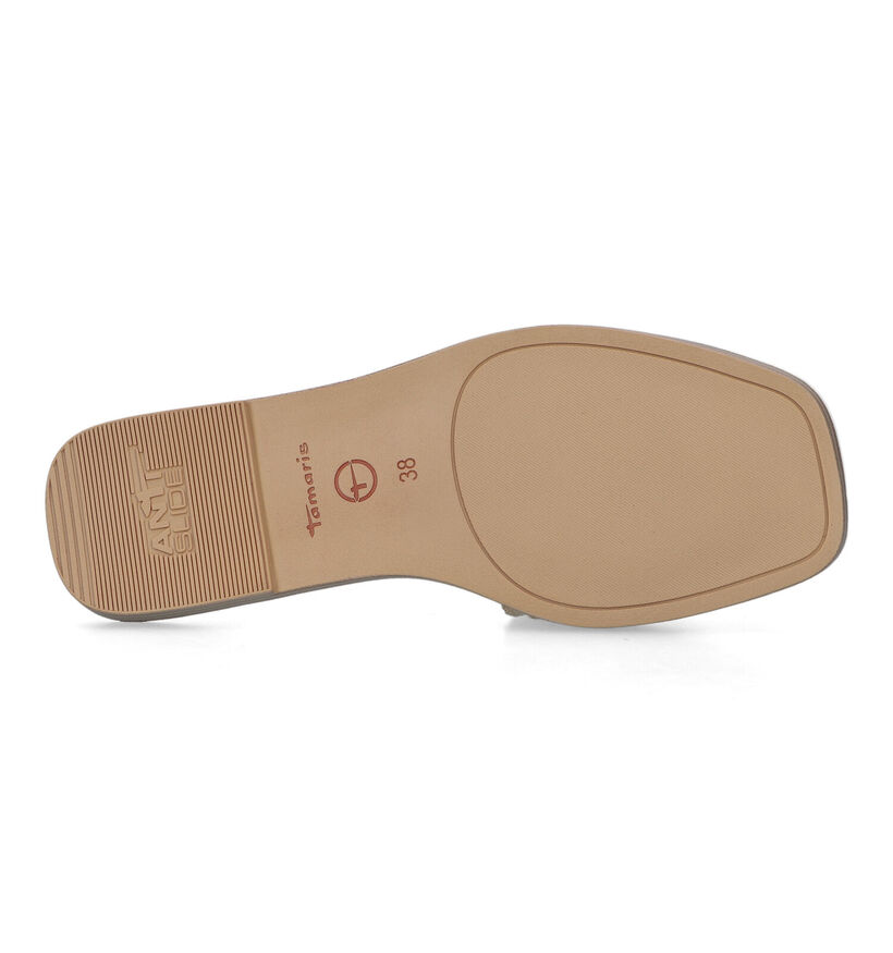 Tamaris Ecru Slippers in stof (325597)