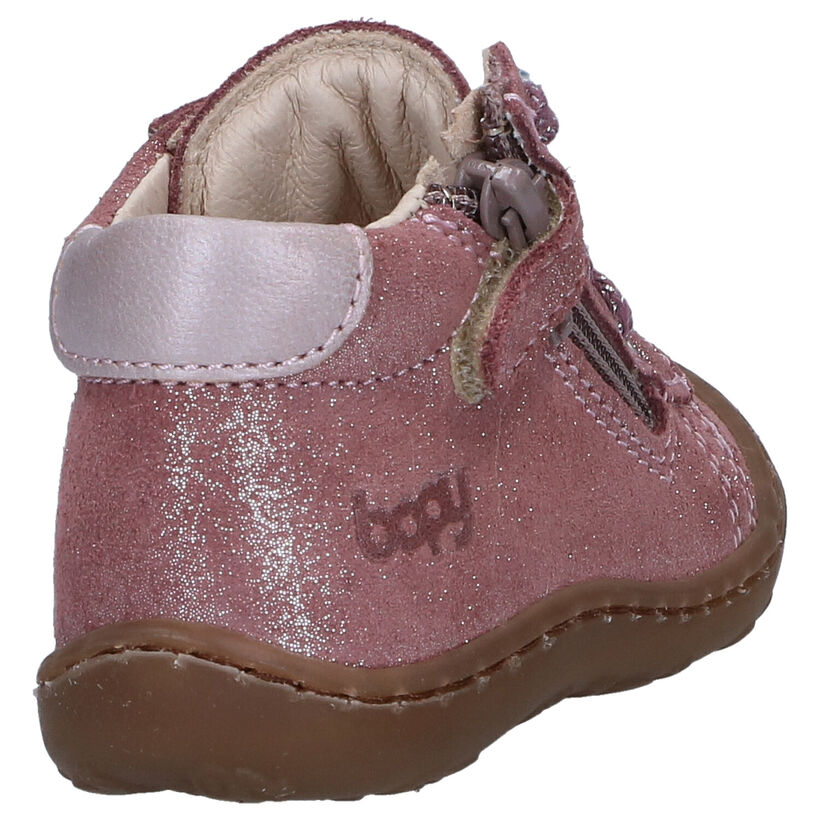 Bopy Jejoco Chaussures pour bébé en Rose en nubuck (314756)