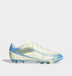 adidas F50 Messi Club FG/MG Beige/Blauwe Voetbalschoenen voor jongens, meisjes (375558) - geschikt voor steunzolen