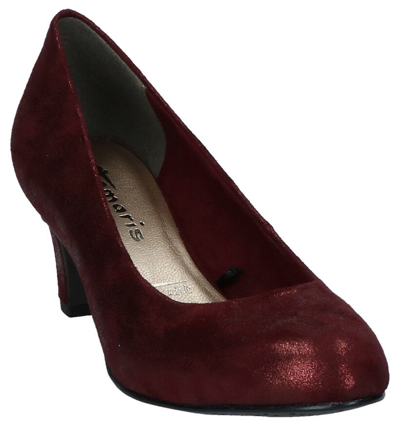 Tamaris Escarpins classiques en Bordeaux en velours (226700)