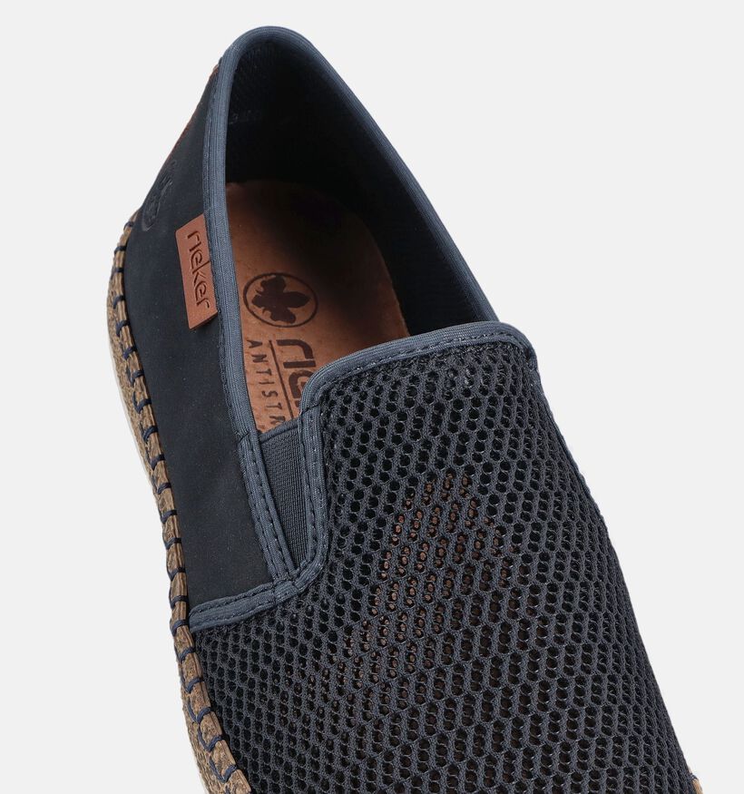 Rieker Espadrilles en Bleu fonc&eacute; pour hommes (370483)