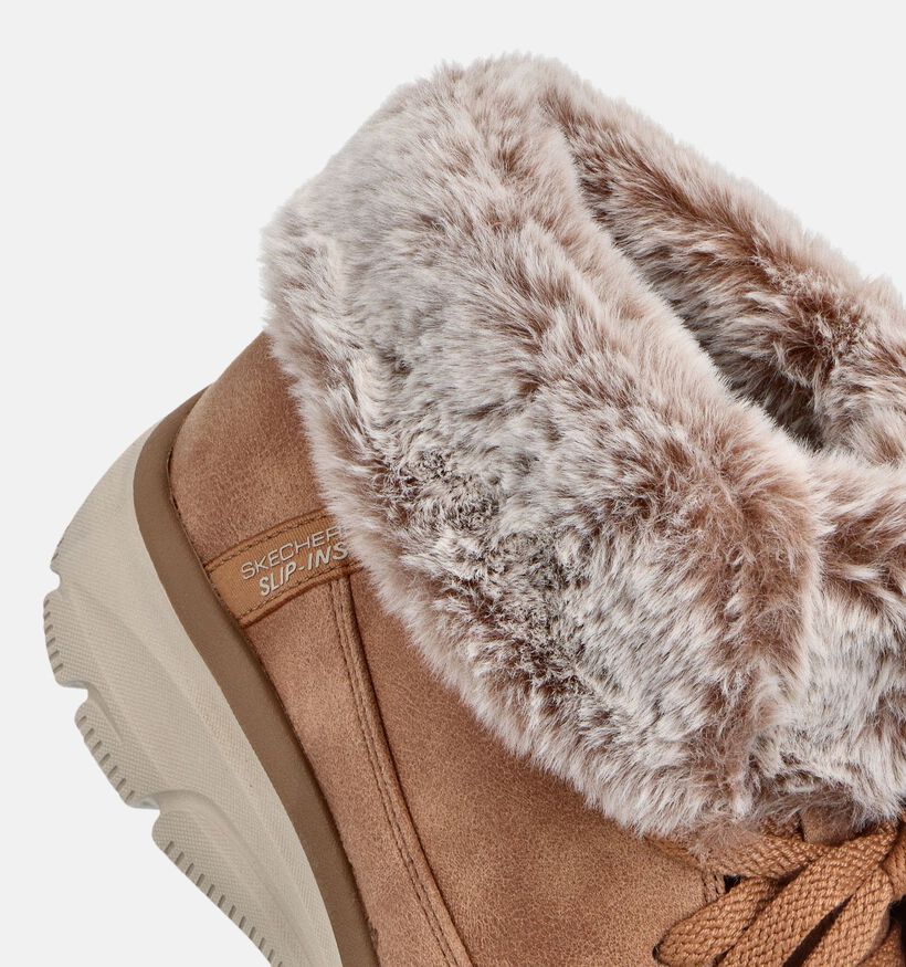Skechers Easy Going Chilly Standards Boots à lacets en Cognac pour femmes (362127) - pour semelles orthopédiques