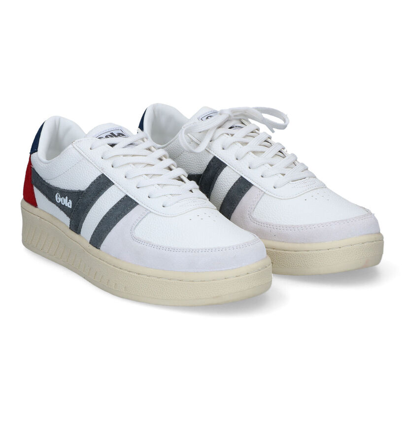 Gola Grandslam Trident Chaussures à lacets en Blanc pour hommes (314225) - pour semelles orthopédiques