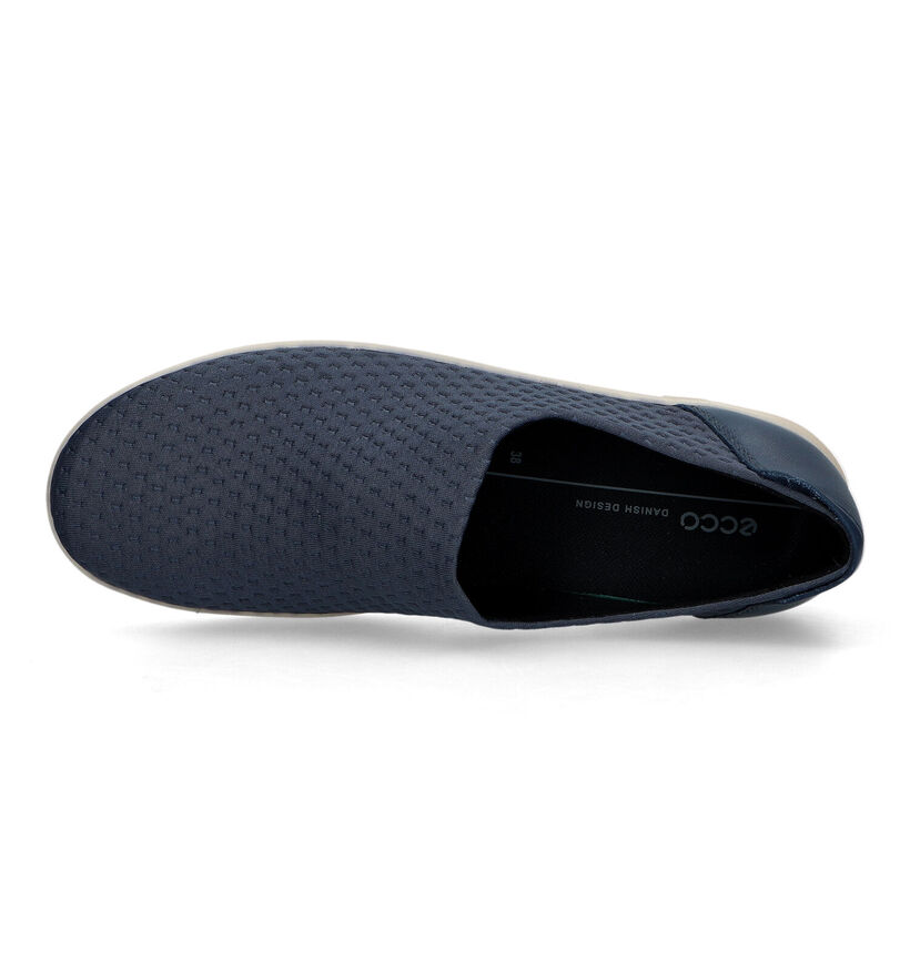 ECCO Soft 2.0 Blauwe Slip-ons voor dames (321196) - geschikt voor steunzolen