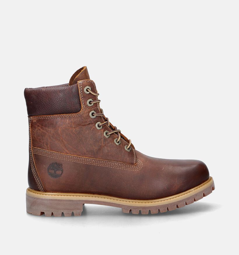 Timberland Inch Premium Cognac Veterboots voor heren (344959) - geschikt voor steunzolen