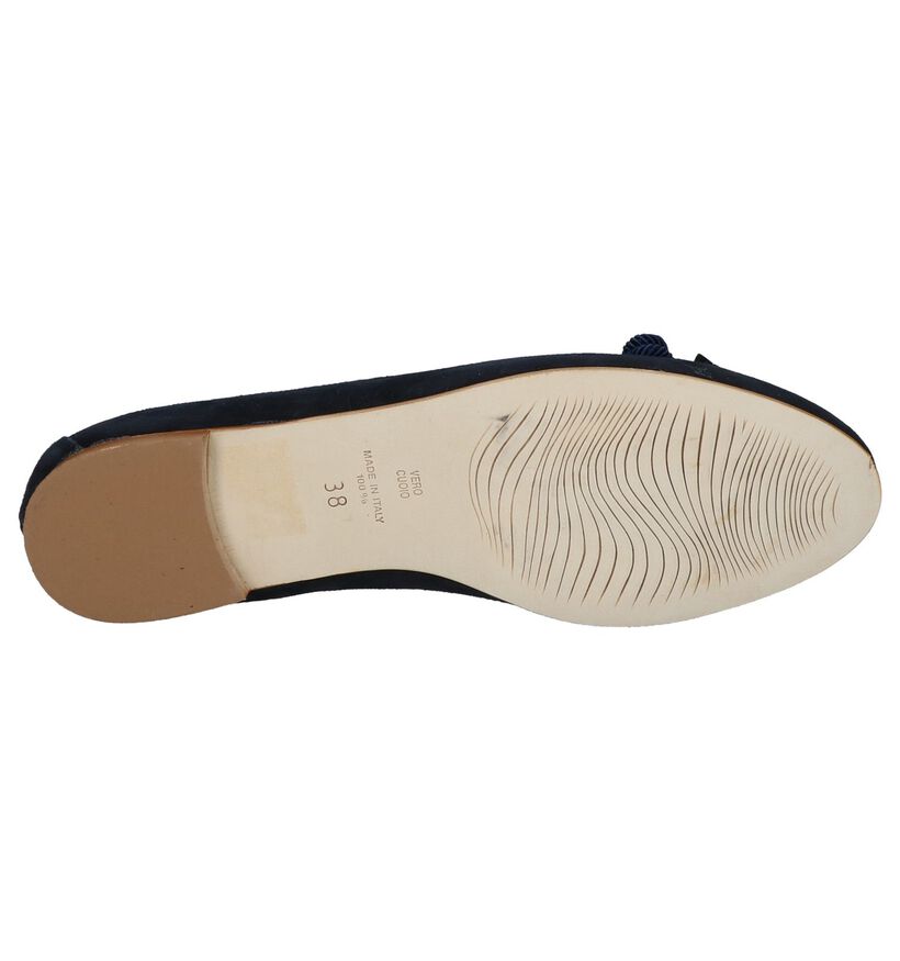 Love Loafers en Bleu foncé en daim (220192)