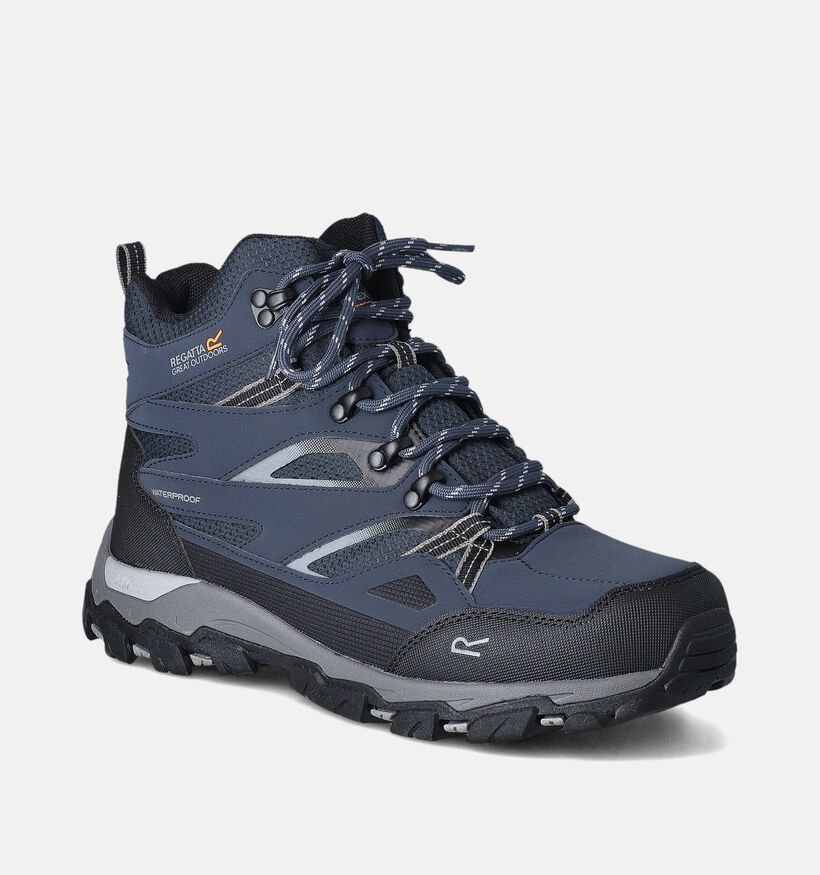 Regatta Holcombie III Chaussures de randonnée étanches en Bleu pour hommes (352346) - pour semelles orthopédiques