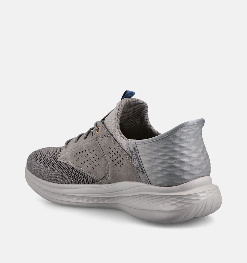 Skechers Slade Caster Grijze Slip-in Sneakers voor heren (371055) - geschikt voor steunzolen