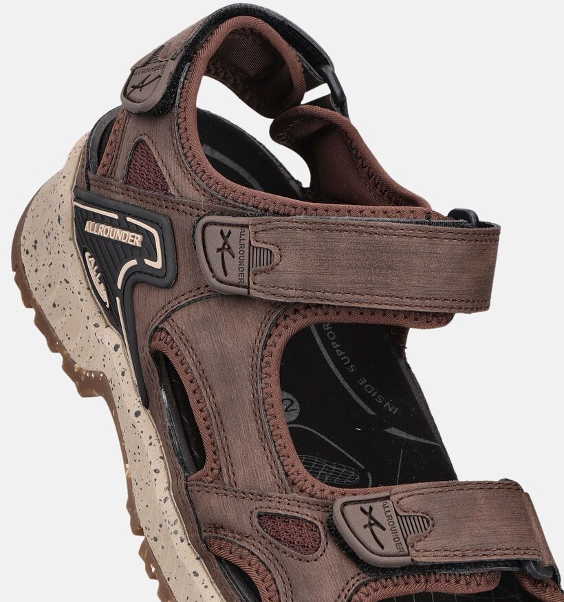 Allrounder Honduras Bruine Sandalen voor heren (370221) - geschikt voor steunzolen