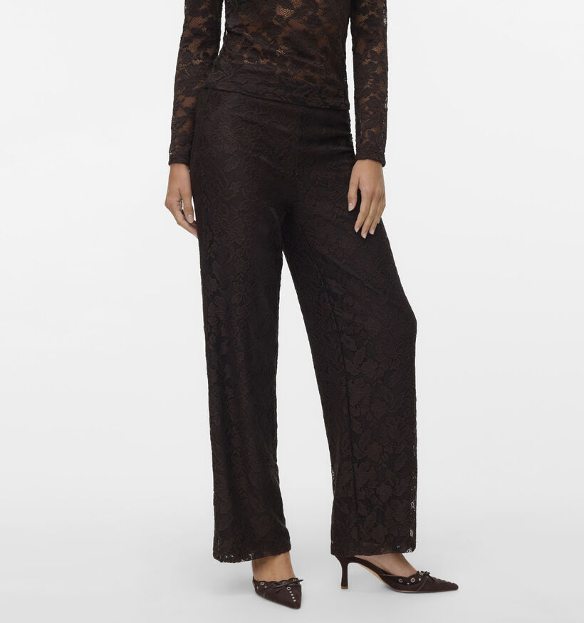 Vero Moda Neline Donkerbruine Broek voor dames (365662)