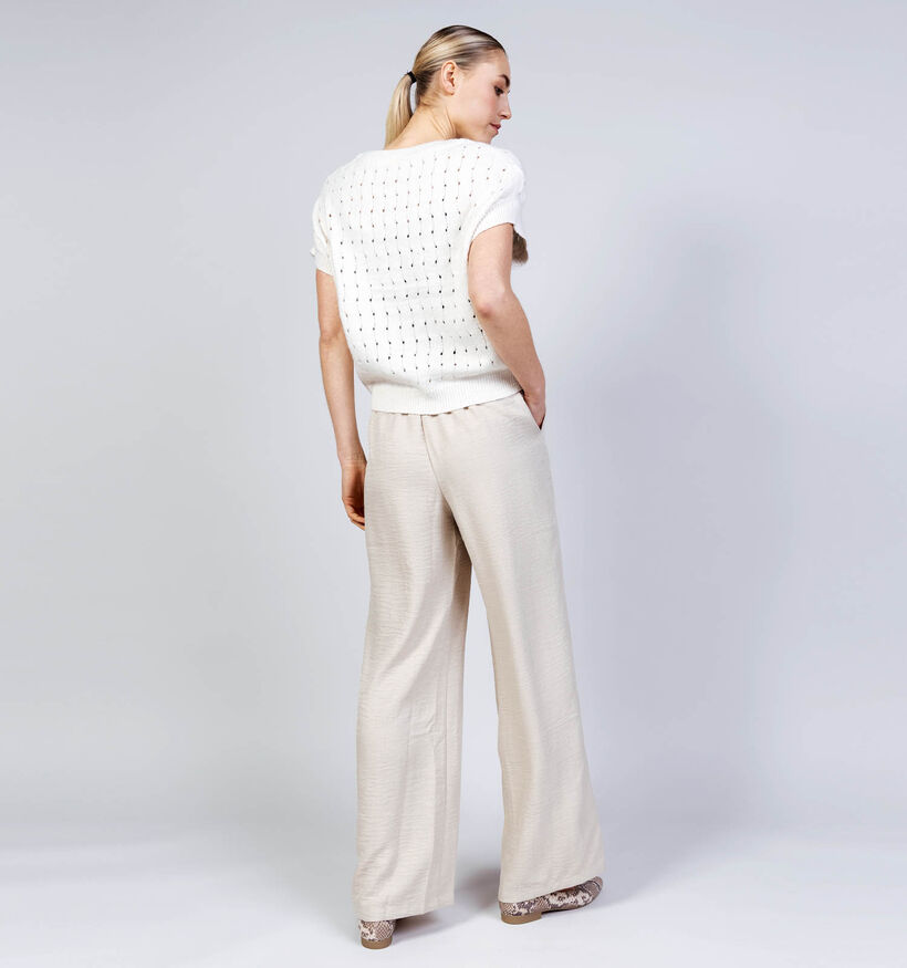 Vero Moda Melaney Loose Pantalon en Beige pour femmes (369436)