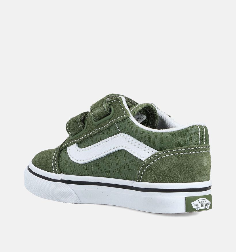 Vans Old Skool Kakigroene Sneakers voor jongens, meisjes (363322)