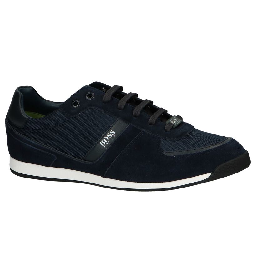 Hugo Boss Chaussures à lacets en Noir en cuir (240854)