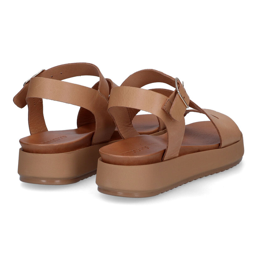 Inuovo Sandales à Platforme en Or pour femmes (325192)