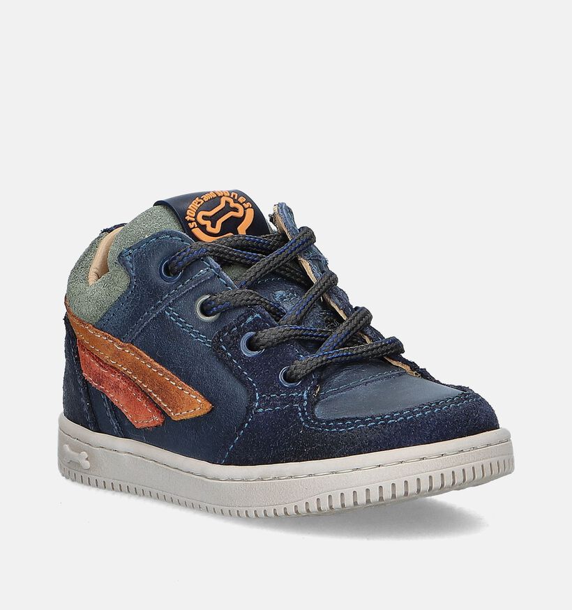 STONES and BONES Nomi Blauwe Babyschoenen voor jongens (349167) - geschikt voor steunzolen