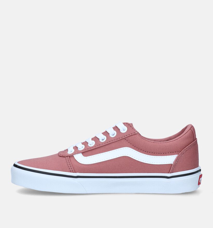 Vans Ward Baskets de skate en Rose pour femmes (327993)